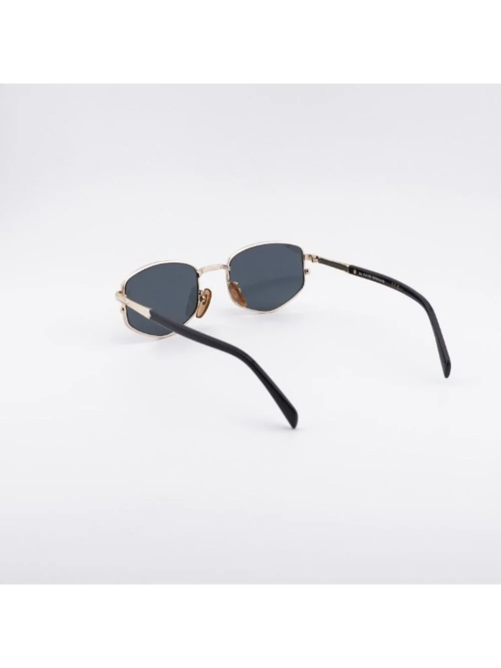 David Beckham DB 1129/S 0RHL IR Sunglasses Gold Geometric Frame, Grey Lenses